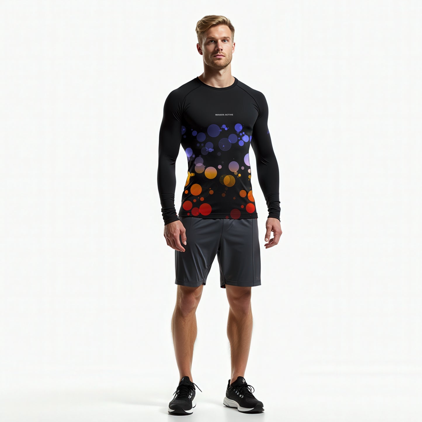 BUBBLE SERIES Herren Long-Sleeve Performance Shirt – V22