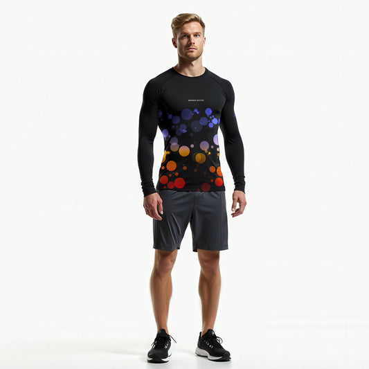 BUBBLE SERIES Herren Long-Sleeve Performance Shirt – V22
